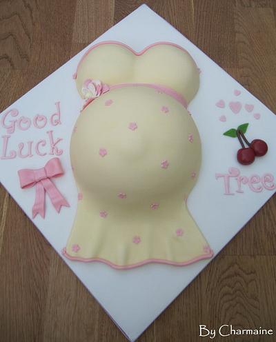 Pregnant Belly Cake - Cake by Charmaine 