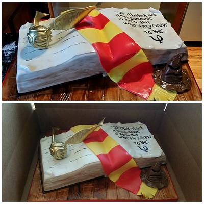 Harry Potter Book - Cake by Honey Bunny Bake Shop