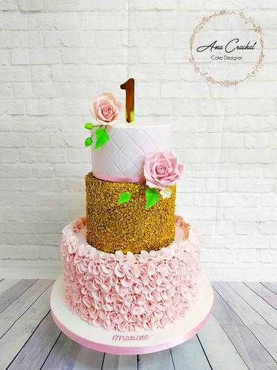 Baby girl cake - Cake by Ana Crachat Cake Designer 