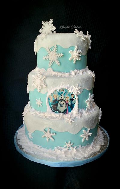 Elegant Frozen Cake - Cake by Brittani Diehl