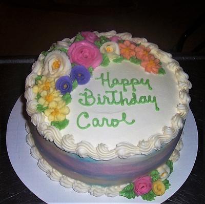 Watercolor Birthday Cake - Cake by BettyA