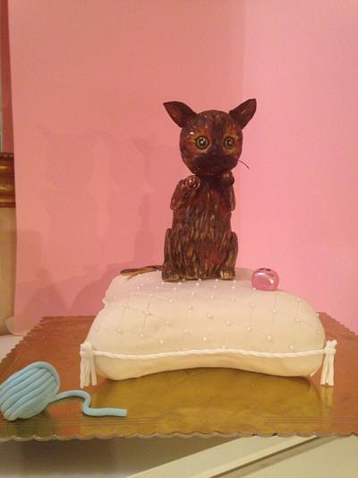 Il gatto sul cuscino - Cake by Nennescake