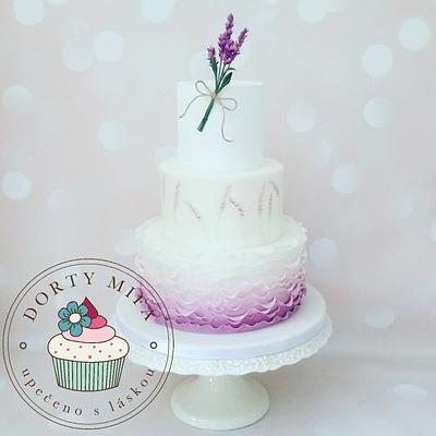 Lavender Wedding Cake - Cake by Michaela Fajmanova