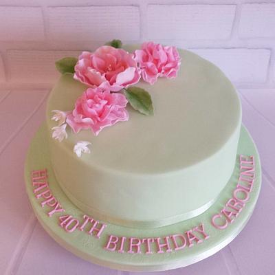 Sugar flower - Cake by Marta Bakes Cakes