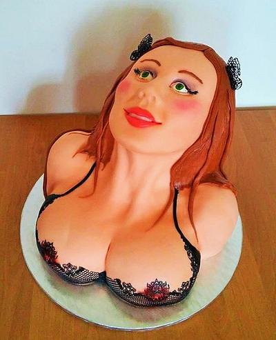 Woman sculpted cake - Cake by Petra Boruvkova