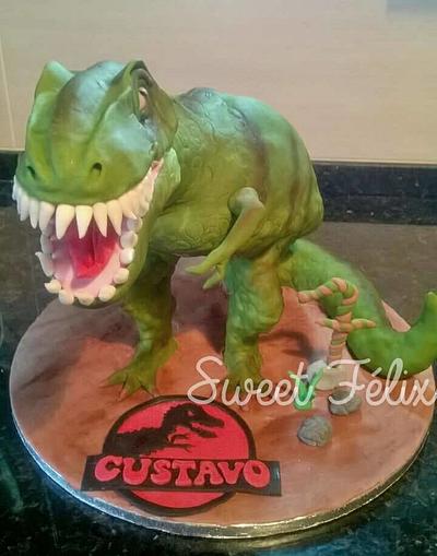 T-Rex cake - Cake by sweetfelixcakes