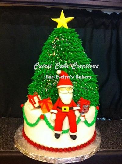 Santa Baby - Cake by Evelyn Vargas