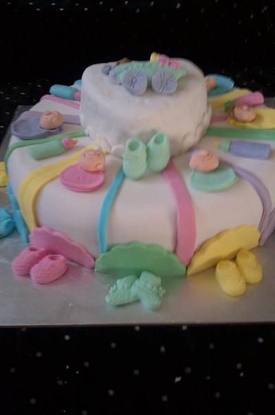Baby showee cake - Cake by Cakemummy
