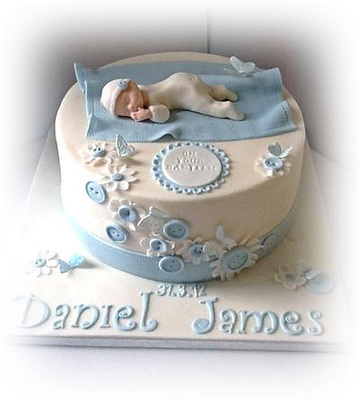 Baby boy christening cake - Cake by Aoibheann Sims