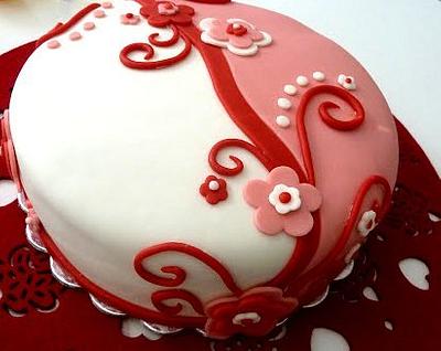 Two-tone whimsical cake - Cake by Dawn