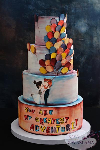 Balloons Wedding Cake - Cake by Nasa Mala Zavrzlama