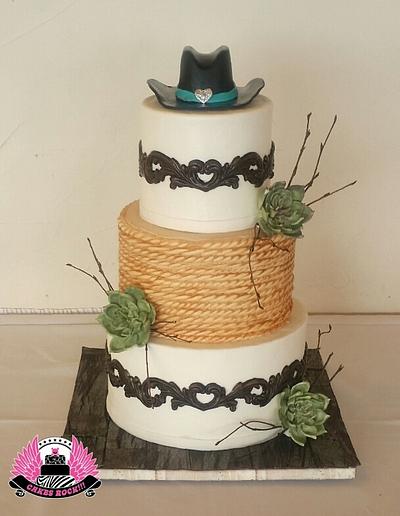 Western Wedding Cake - Cake by Cakes ROCK!!!  