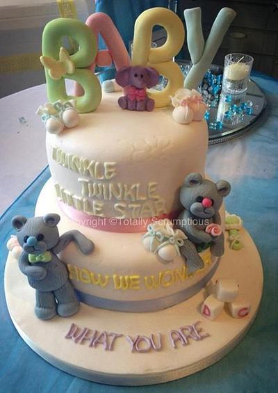 Teddy Baby Shower - Cake by Totally Scrumptious