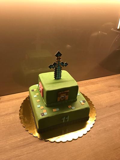 Minecraft cake - Cake by SLADKOSTI S RADOSTÍ - SLADKÝ DORT 