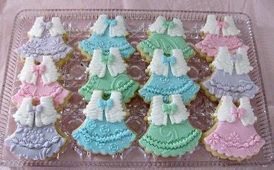 Baby Dress Cookies - Cake by Cheryl