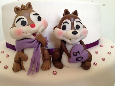 Chip and Dale birthday cake - Cake by Pauliens Taarten