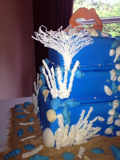 Sea theme wedding cake - Cake by treacle
