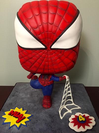 Chibi Spiderman  - Cake by Sweet Owl Custom Cakes