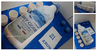 Grey Goose Vodka Birthday - Cake by It's a Cake Thing 
