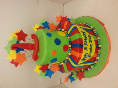 Bright and vibrant first birthday - Cake by cinthia