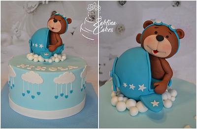 Teddy bear in airplane - Cake by Zaklina
