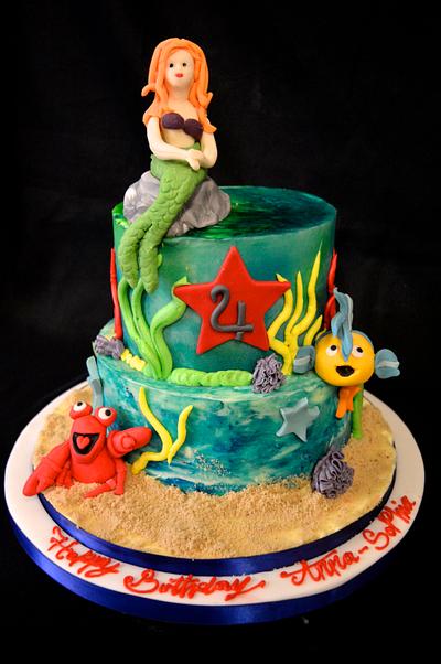 Under The Sea Cake - Cake by Daisy Brydon Creations