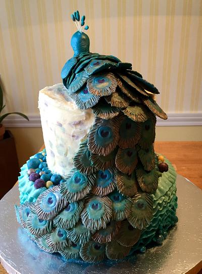 Colleen's Peacock Cake - Cake by TanksCakes