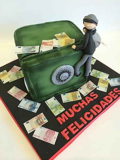 Robbing the bank! - Cake by Tartas de Silvia