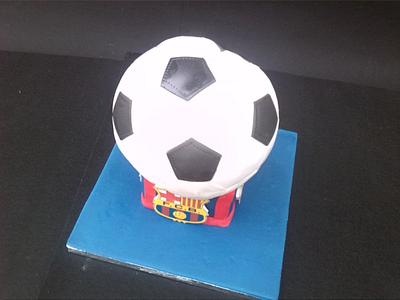 Barcelona ball cake - Cake by CakesPopsandCookies
