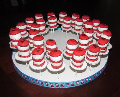 Cat in the Hat Cake Pops - Cake by Jaybugs_Sweet_Shop
