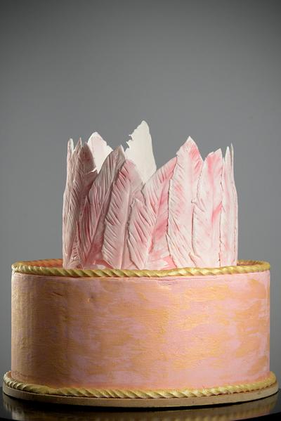 Feather  cake!! - Cake by Joanna Vlachou