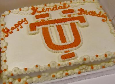 UT buttercream cake - Cake by Nancys Fancys Cakes & Catering (Nancy Goolsby)