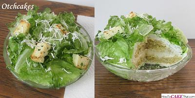 Caesar Salad Cake! (No real lettuce) :) - Cake by Otchcakes