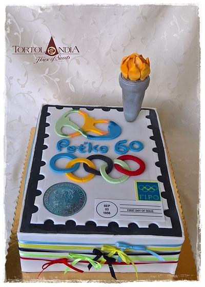 60th birthday for philatelist - Cake by Tortolandia