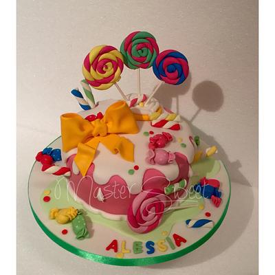 Candy cake mini party  - Cake by Donatella Bussacchetti