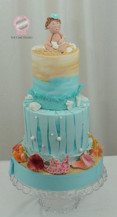 Beach Baby, Baby Shower Cake - Cake by Sugarpixy