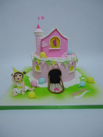 A pink castle! - Cake by Diletta Contaldo