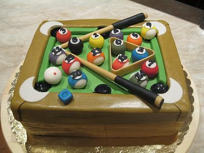 Birthday cake - billiards - Cake by cakebymartina
