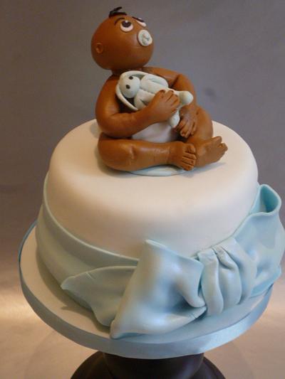 Baby shower - boy - Cake by Essentially Cakes