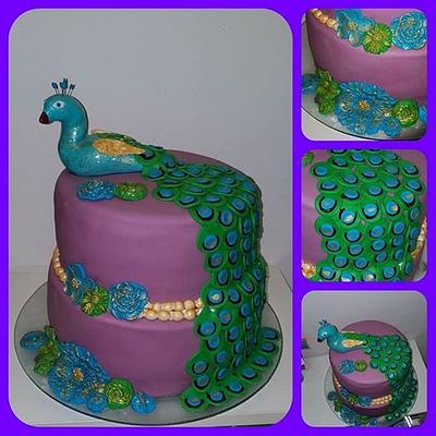 Peacock cake - Cake by wera