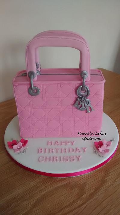 Pink Christian Dior Hand Bag xx - Cake by Kerri's Cakes