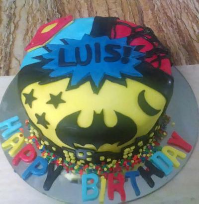 batman, superman, spiderman - Cake by JackyGD