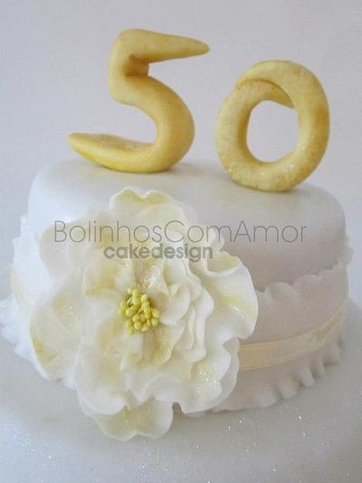 Golden Wedding Cake - Cake by Bolinhos com Amor 