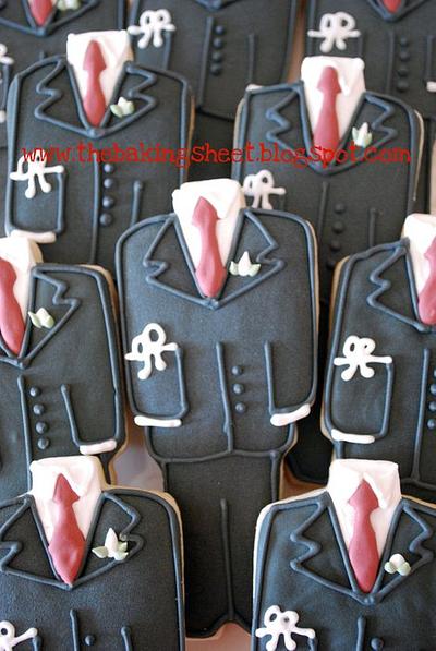 Communion Suit Cookies! - Cake by Loren Ebert