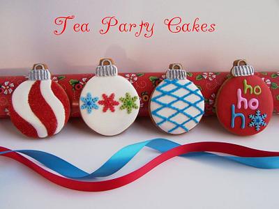 Gingerbread Christmas Ornaments - Cake by Tea Party Cakes