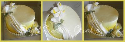 Yellow Calla Lilies - Cake by Day