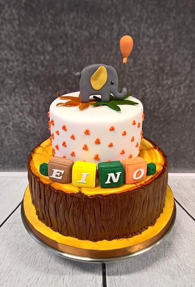 Autumn christening - Cake by claire cowburn