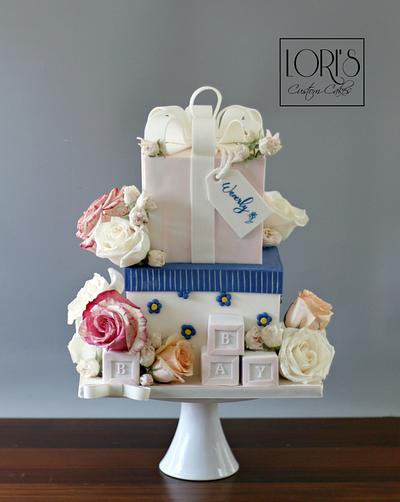 Baby shower  - Cake by Lori Mahoney (Lori's Custom Cakes) 