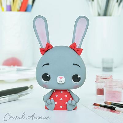 Bunny Cake Topper - Cake by Crumb Avenue