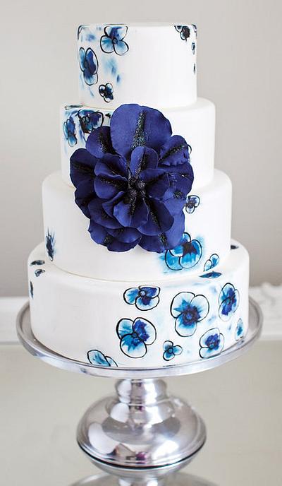 Hues of Blues - Cake by Sophie Bifield Cake Company